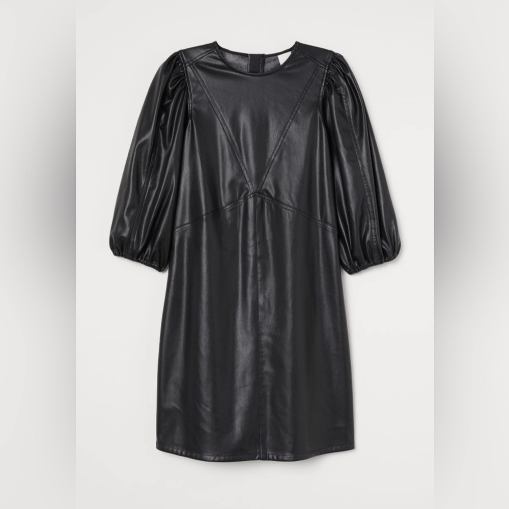 Faux Leather Dress